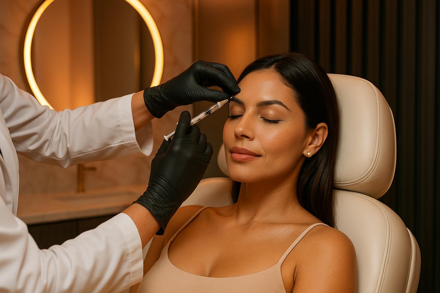 Woman receiving Botox injection in Boca Raton — Boca Beauty Salon & MD