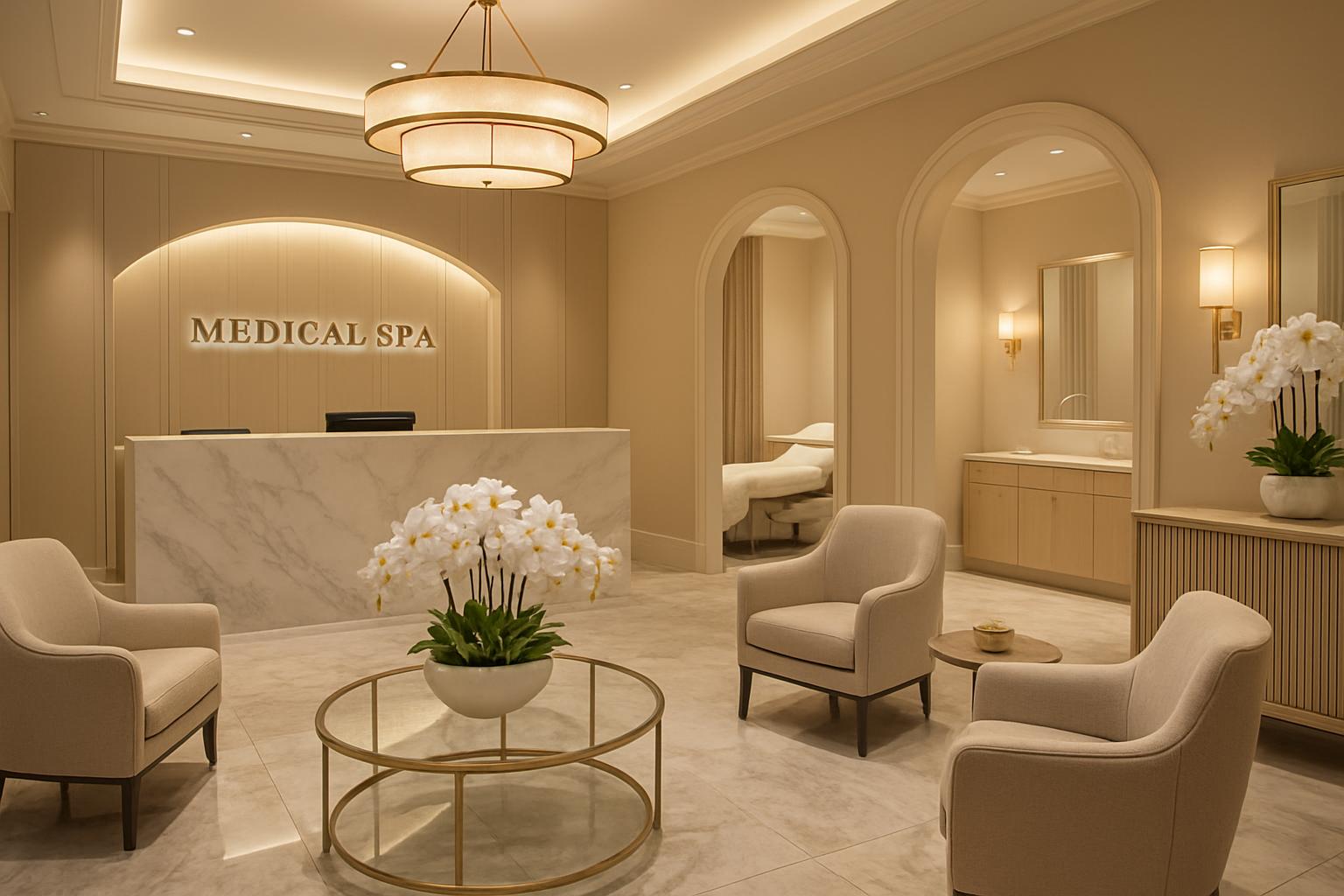 Med spa treatment room at Boca Beauty Salon & MD — Boca Raton, FL
